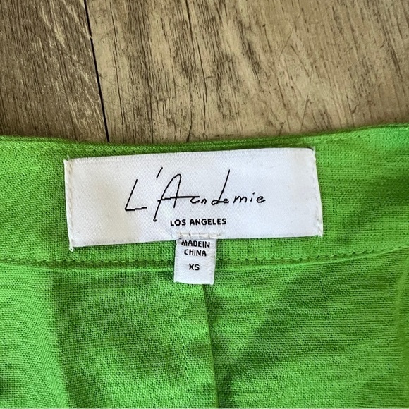 lime green dress with flowers Hunter Bell Quiet Blossom Faith Dress Quiet Blossom / 6 main image 1